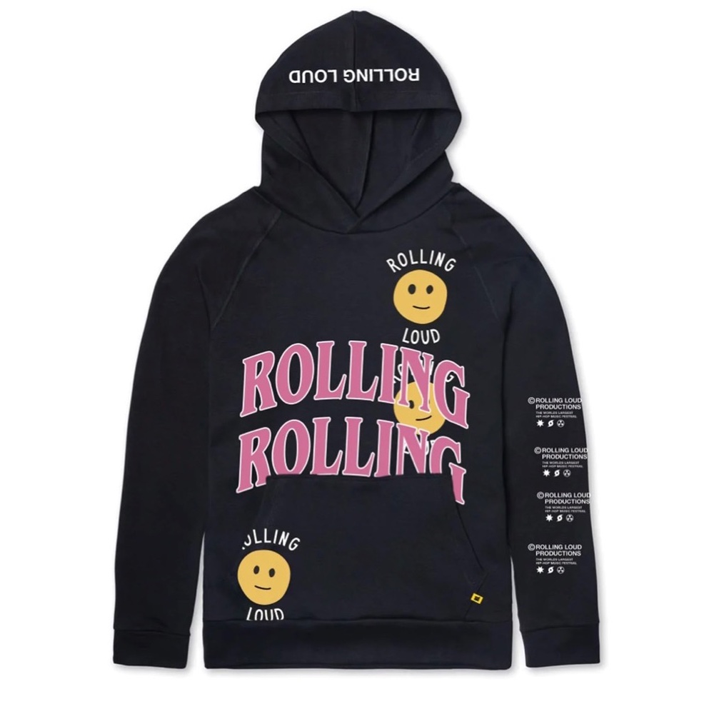 Rolling‎ Loud Smiley Hooded Sweatshirt Cali 2021 Fesitval Merchandise